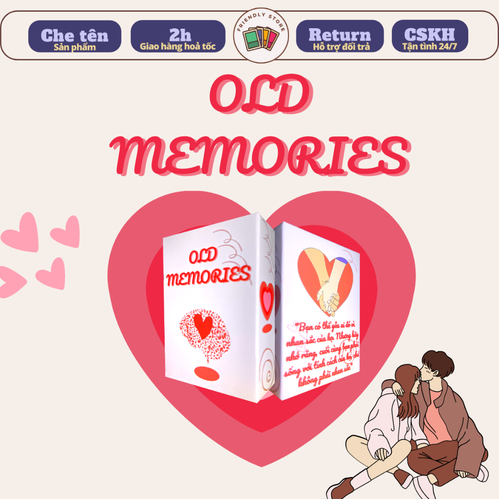 Bộ Bài Tình Yêu Old Memories – Boardgame – Gắn Kết Thấu Hiểu Dành Cho Các Cặp Đôi