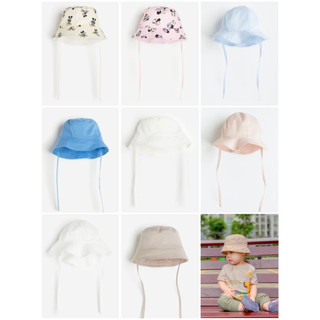 Mũ vải mềm bé trai/bé gái hm auth sz 0-2m, 2-6m, 6-12m, 1-2y, 2-4y