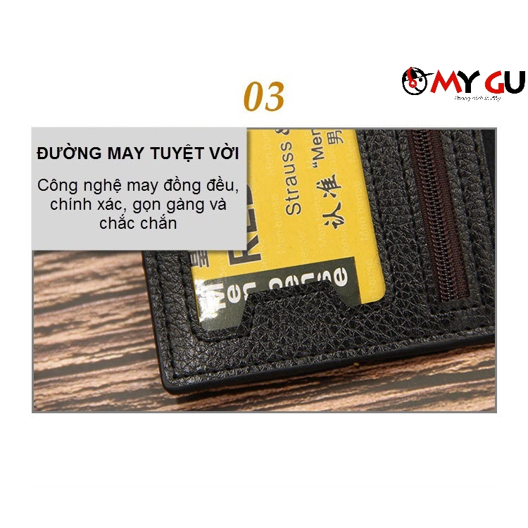 Ví da cầm tay nam nữ MenBense chống nước, nhiều ngăn tiện lợi, phong cách Châu Âu BV11