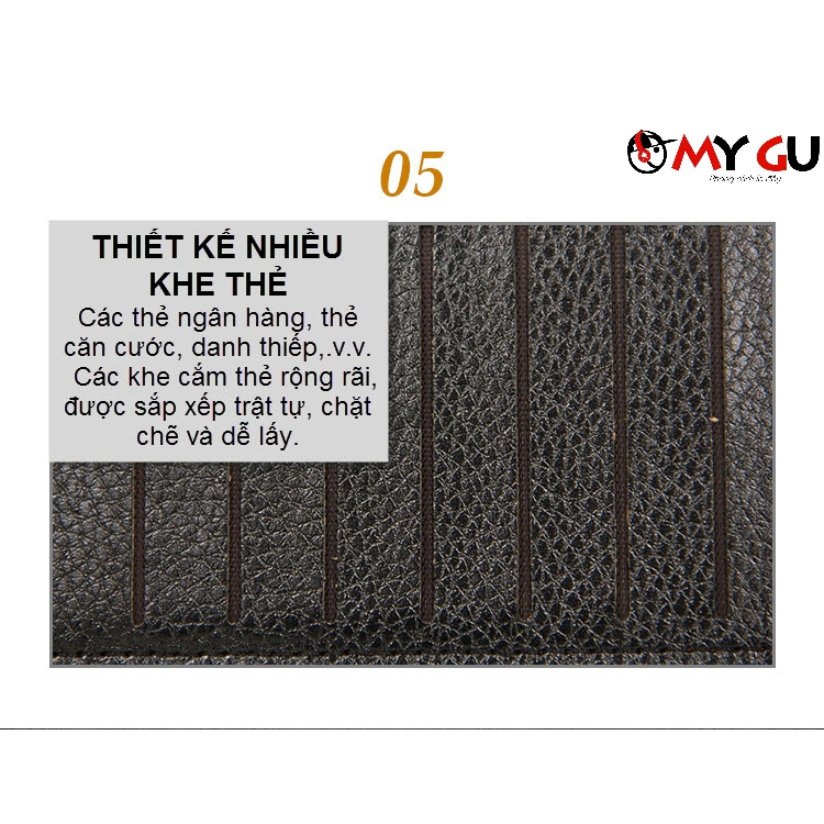 Ví da cầm tay nam nữ MenBense chống nước, nhiều ngăn tiện lợi, phong cách Châu Âu BV11