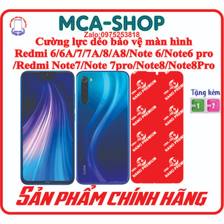 Cường lực dẻo xiaomi redmi 6/6a/7/7a/redmi8/a8/note 6/note6 pro/redmi note7/note 7pro/redmi note8/note8pro