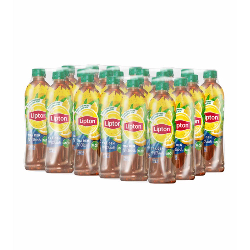 Thùng 24 Chai Lipton Trà Đen Vị Chanh