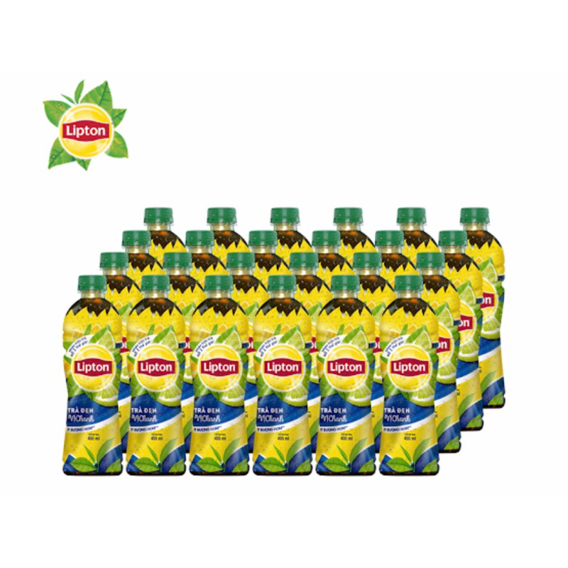 Thùng 24 Chai Lipton Trà Đen Vị Chanh