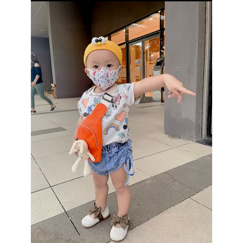 Thùng mini 100 cái khẩu trang 5D trẻ em An Tâm, thoải mái, đễ thở, vải kháng khuẩn, BYT cấp phép luu hành