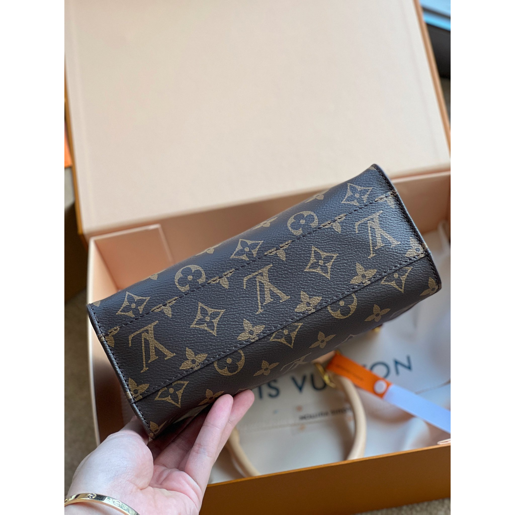 Túi Tote Mini LV Sac Plat BB Da Thật Size 22 Full 2 Box