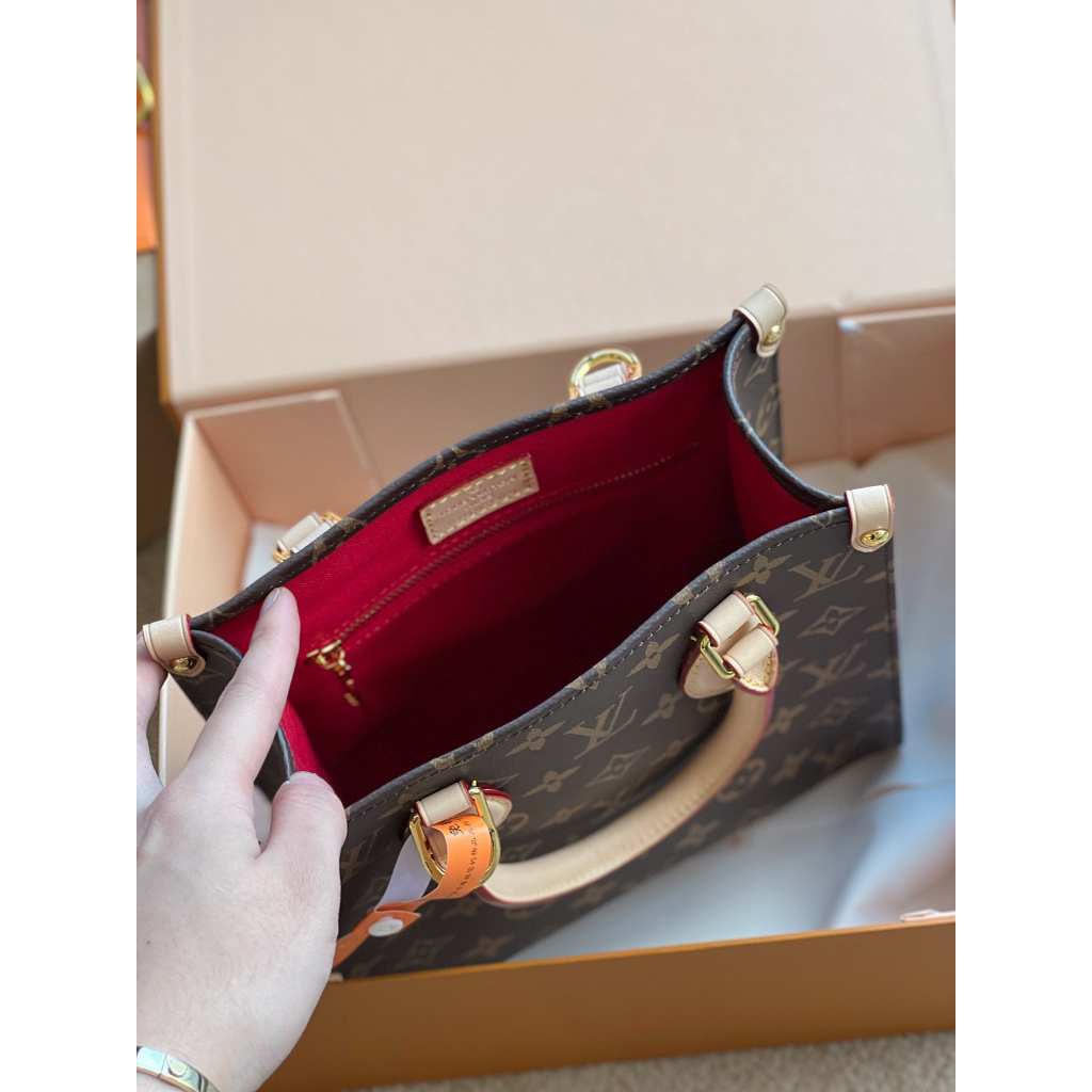 Túi Tote Mini LV Sac Plat BB Da Thật Size 22 Full 2 Box