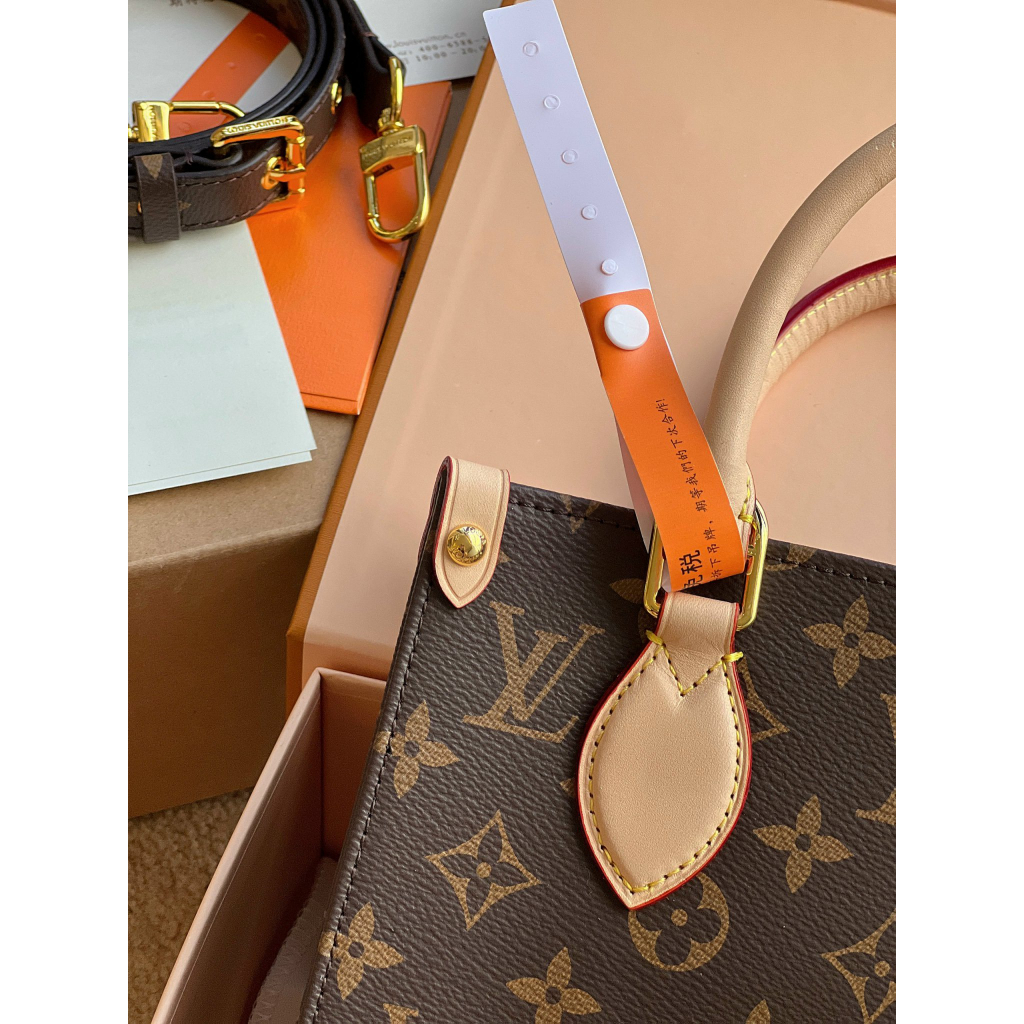 Túi Tote Mini LV Sac Plat BB Da Thật Size 22 Full 2 Box