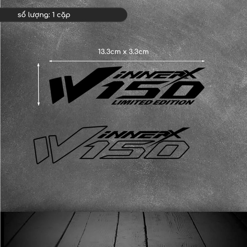 DECAL TEM XE TRANG TRÍ DÁN XE HONDA WWINNER - X-V3  PHONG CÁCH