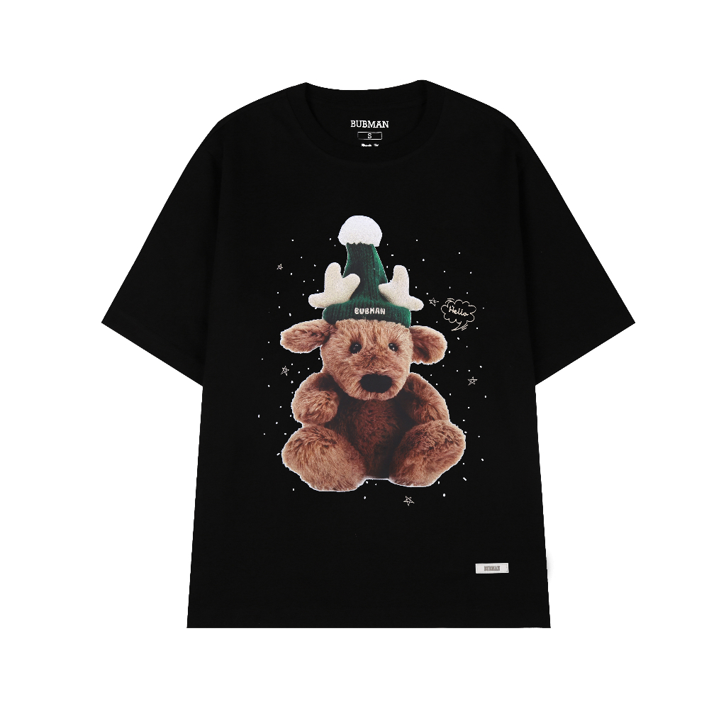 Áo thun tay lỡ TEDDY BETY phông Unisex nam nữ Cotton oversize form rộng BUBMAN OS 011