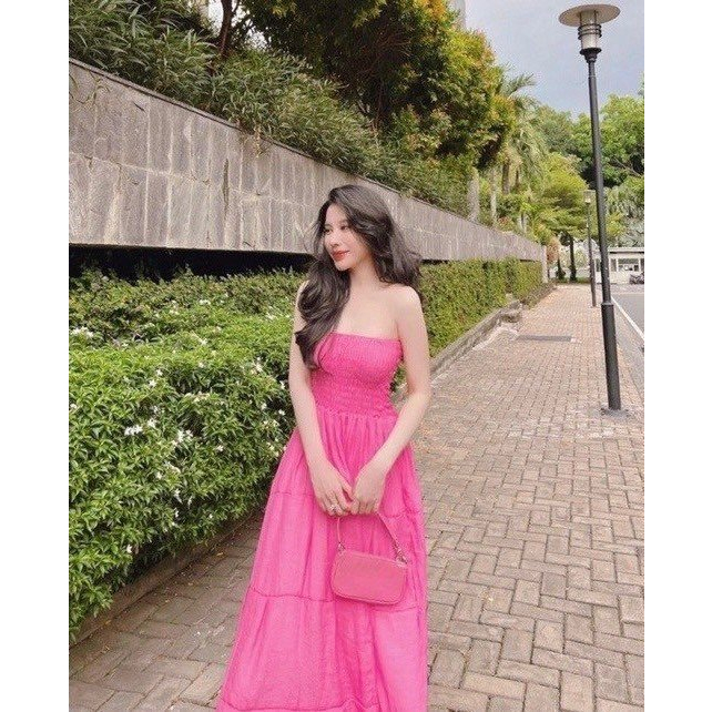 ĐẦM MAXI CÚP NGỰC DẬP LY BO CHUN HÀNG THIẾT KẾ CHUẨN FROM