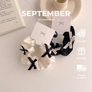 Dây Buộc Tóc, Dây Cột Tóc Nữ Scrunchies September Chữ X