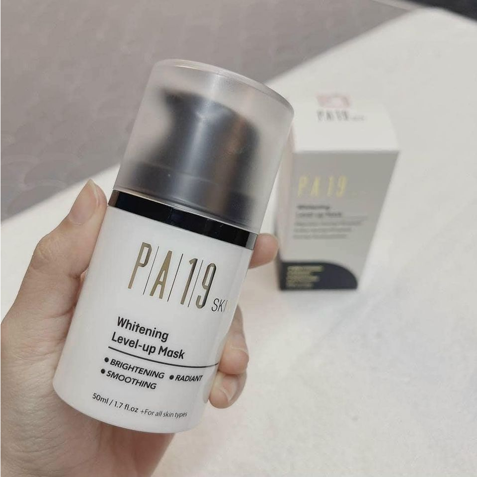 Mặt Nạ Ủ Trắng Sinh Học Whitening Level Up Mask PA19 Skin Hàn Quốc 50ml