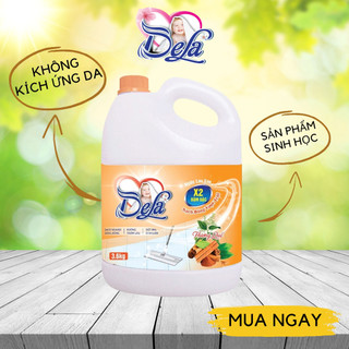 Nước lau sàn DELA sạch sàn nhà 3,6 lít hương quế