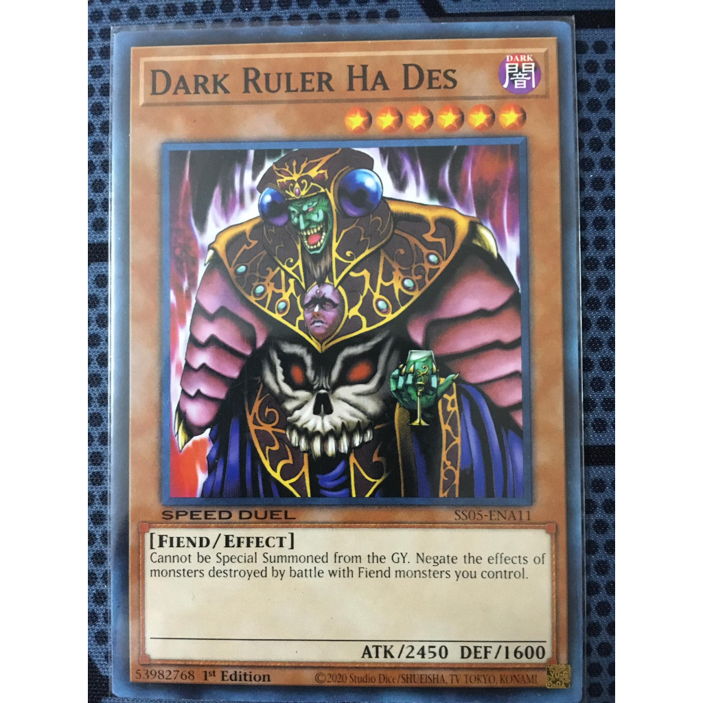 Bài yugioh speed duel - Dark Ruler Ha Des - SGX3 - ENA11 Common 1st Edition