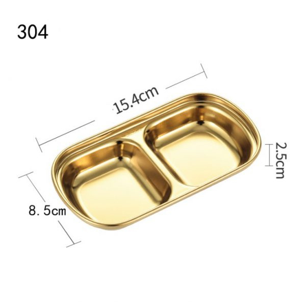Khay Inox 304 Chữ Nhật To Mạ Vàng, Nhìn Sang Trọng Dùng Trong Y Tế Thẩm Mỹ Phun Xăm Spa.