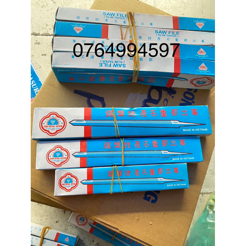 Dũa 3 Lá(3 Cạnh) Kim Cương 4”, 5”, 6” giá sỉ 1hộp=12 cây