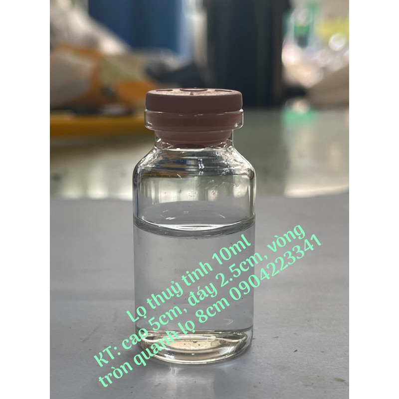 Combo 100 lọ thuỷ tinh 10ml nút cao su