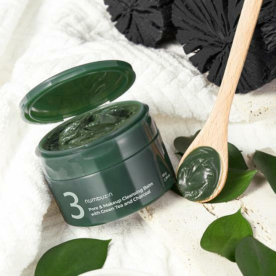Sáp tẩy trang Numbuzin Pore & Makeup Cleansing balm with Green Tea and Charcoal