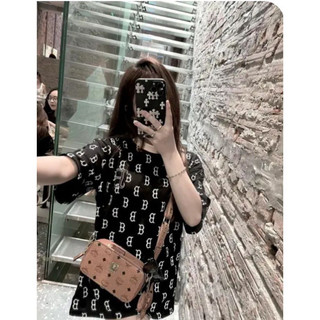 Áo phông chữ B thêu hàng siêu cấp