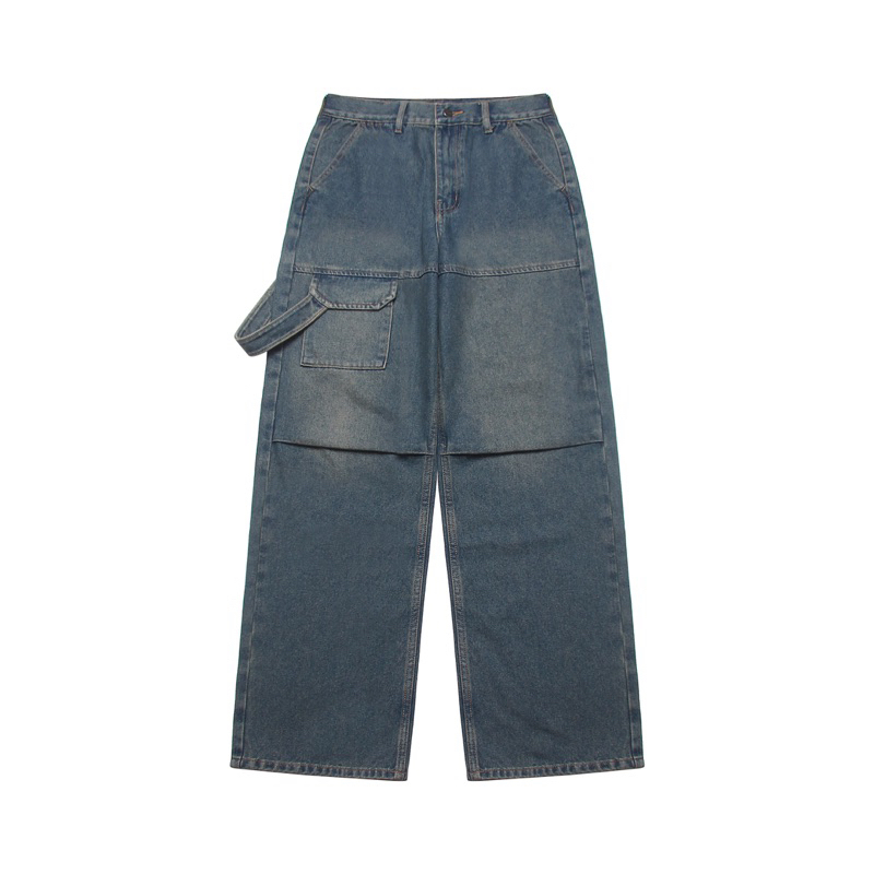 Quần ERRORIST Button Blue Jeans