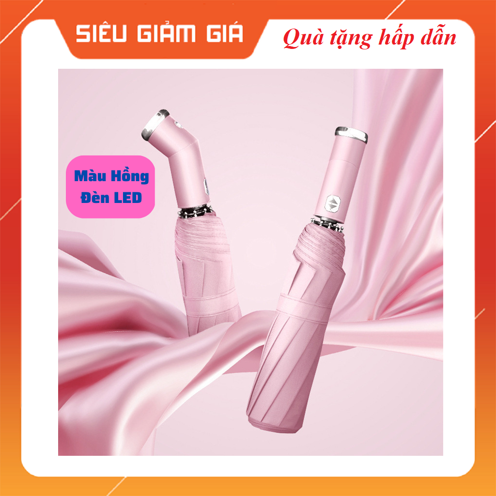 Dù Víp Che Mưa Gấp Gọn, Ô Che Nắng Tự Động Siêu Bền, 10 NAN, 3 Lớp Chống Tia UV Dùng Trong Ô Tô Cao Cấp JANNA