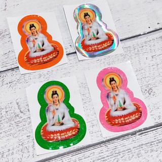 [Decal xe] Tem Decal Mẹ Quan Âm Phản Quang ( Màu Ngẫu Nhiên )