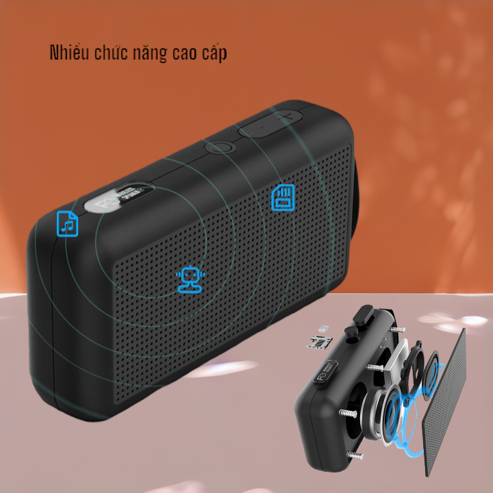 Loa bluetooth mini F0 nhỏ gọn mang đi du lịch, chính hãng âm thanh HIFI siêu trầm - Hàng nhập khẩu cao cấp