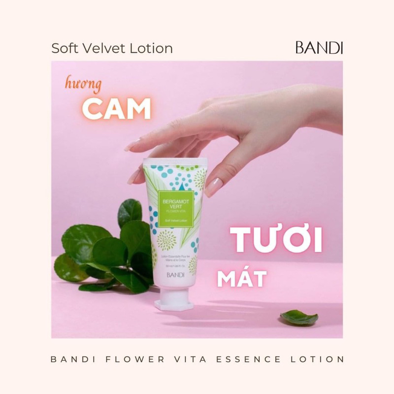 Lotion dưỡng da và body thẩm thấu nhanh không gây bết Bandi
