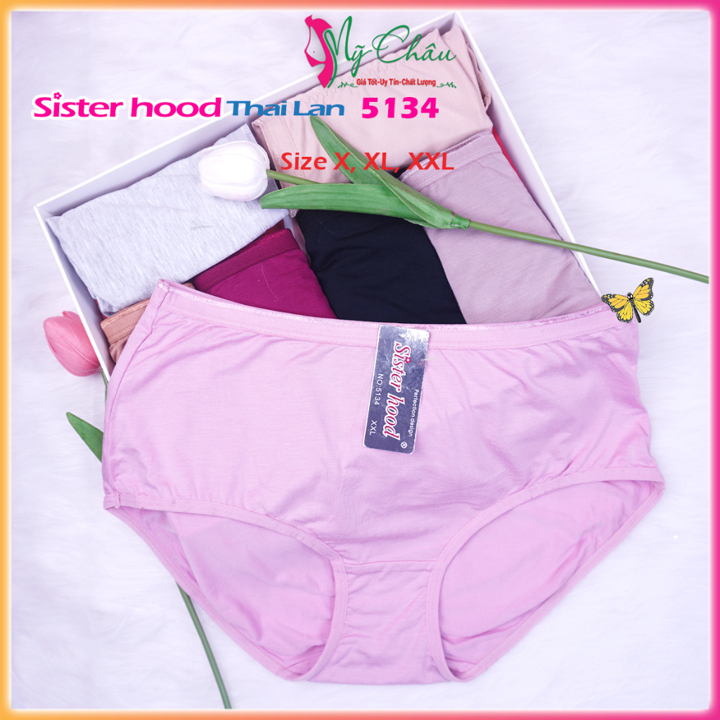 Quần Lót Nữ Cotton BigSize Thái Lan Chíp Nội Y Thái Lan Thoáng Mát Thoải Mái Sisterhood 5134 Mỹ Châu Shop Đồ Lót Thái