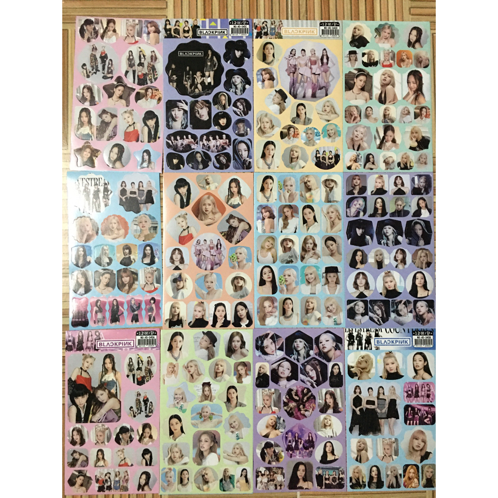 Set 12 hình dán trang trí Blackpink  siêu đẹp (ảnh thật)