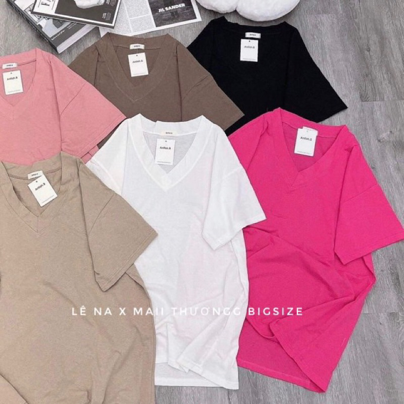 A95 Áo Thun Cổ Tim Giấy Bigsize MÁT LẮM