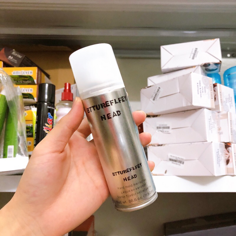 Gôm bé xịt tóc nam nữ mini Butterly Shadow 150ml hương thơm hoa quả