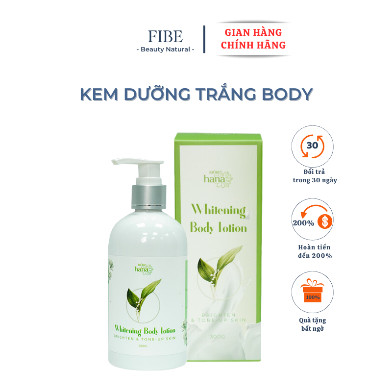 Kem dưỡng Body RIORI, kem dưỡng Body chính hãng thiên nhiên, kem dưỡng thể làm mềm và trắng da Hàn Quốc 300G
