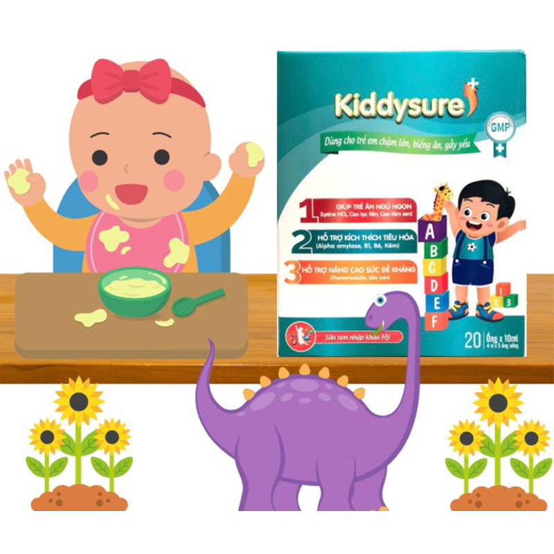 Kiddysure giúp trẻ ăn ngon, tăng cường đề kháng