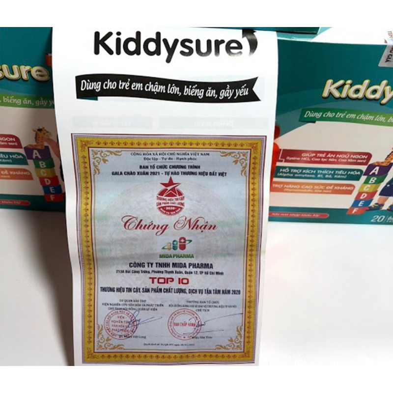 Kiddysure giúp trẻ ăn ngon, tăng cường đề kháng