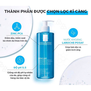 ☁️ sữa rửa mặt laroche posay gel dành cho da hỗn hợp dầu và mụn ☁️