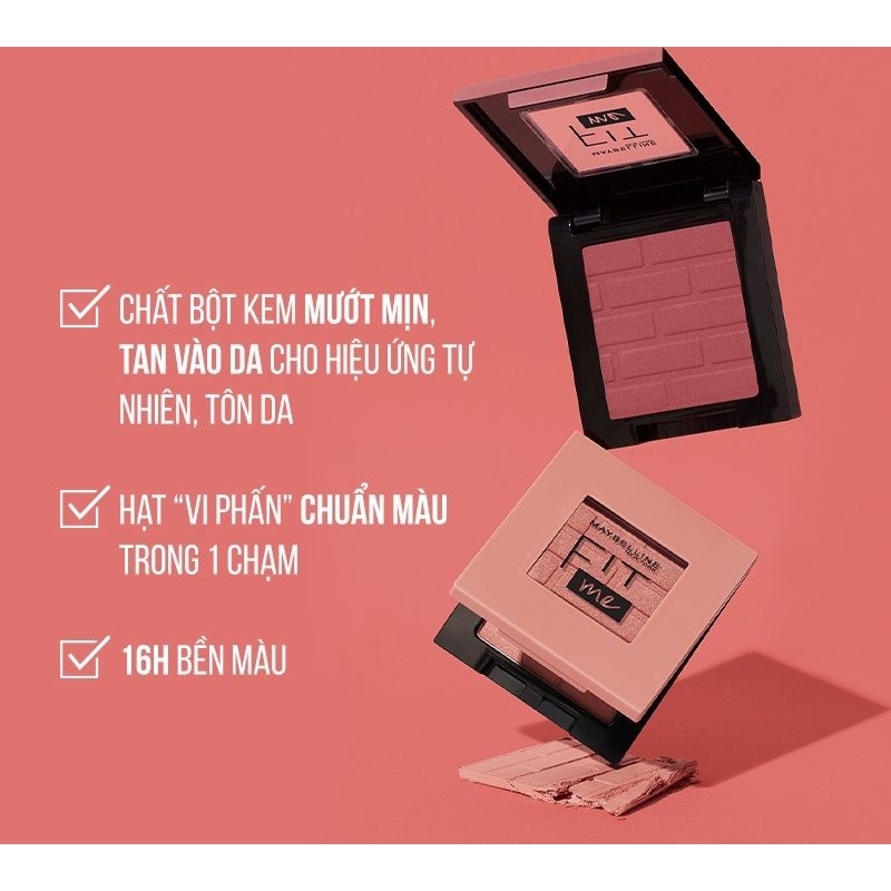 Phấn Má Hồng mịn lì chuẩn màu Fit Me Blush 4.5g