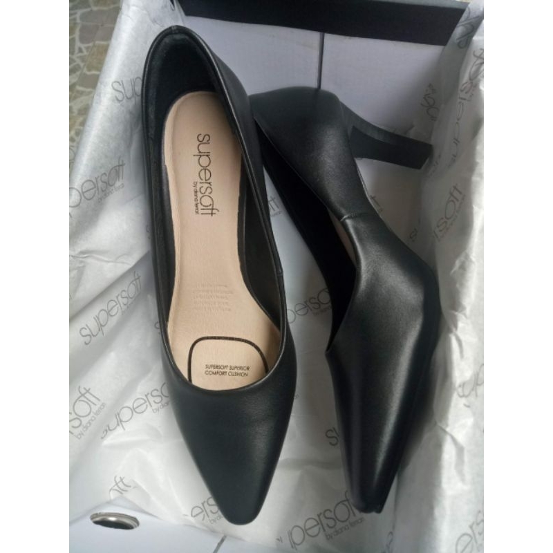 Giày cao gót da bò