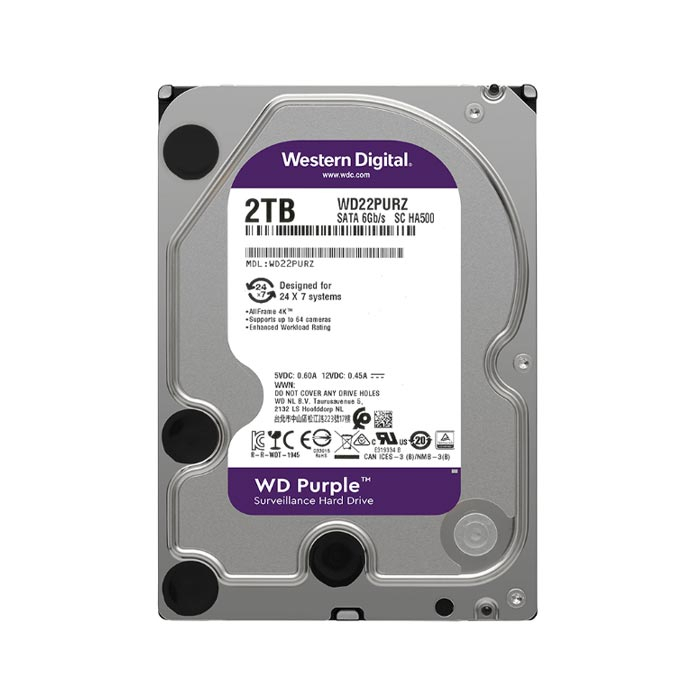 Ổ Cứng HDD 500GB/ 1TB / 2TB Western Purple  Bảo Hành 24 Tháng