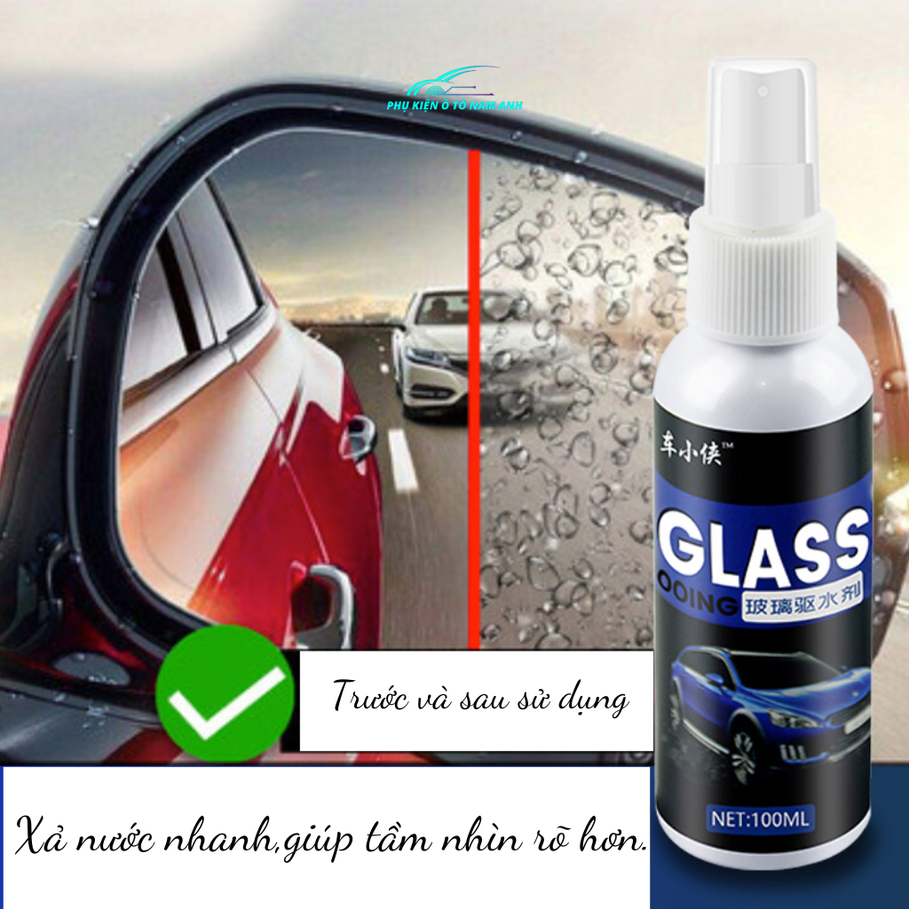 Chai xịt nano chống nước bám kính ô tô hiệu quả dung tích 100ml