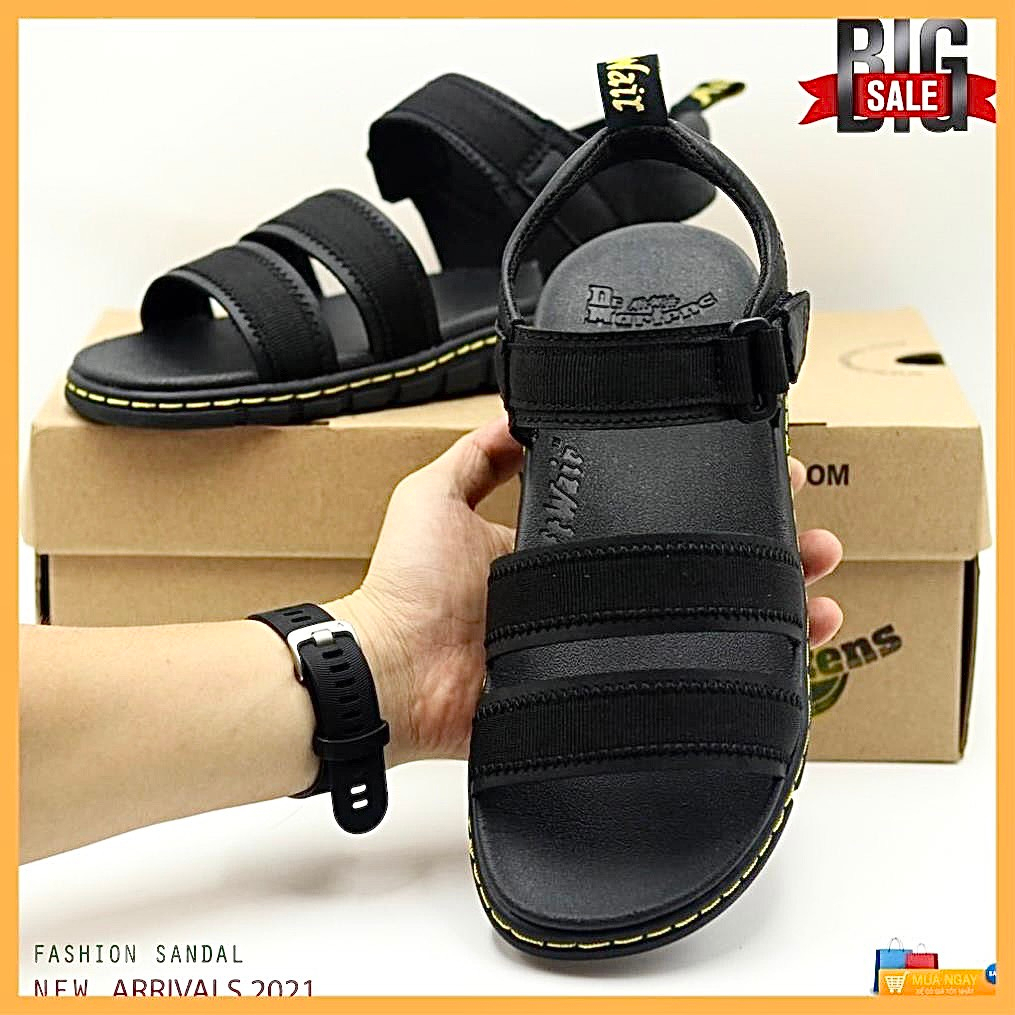 Sandal quai ngang da bò 100%, siêu bền bỉ êm ái chống trơn trượt.