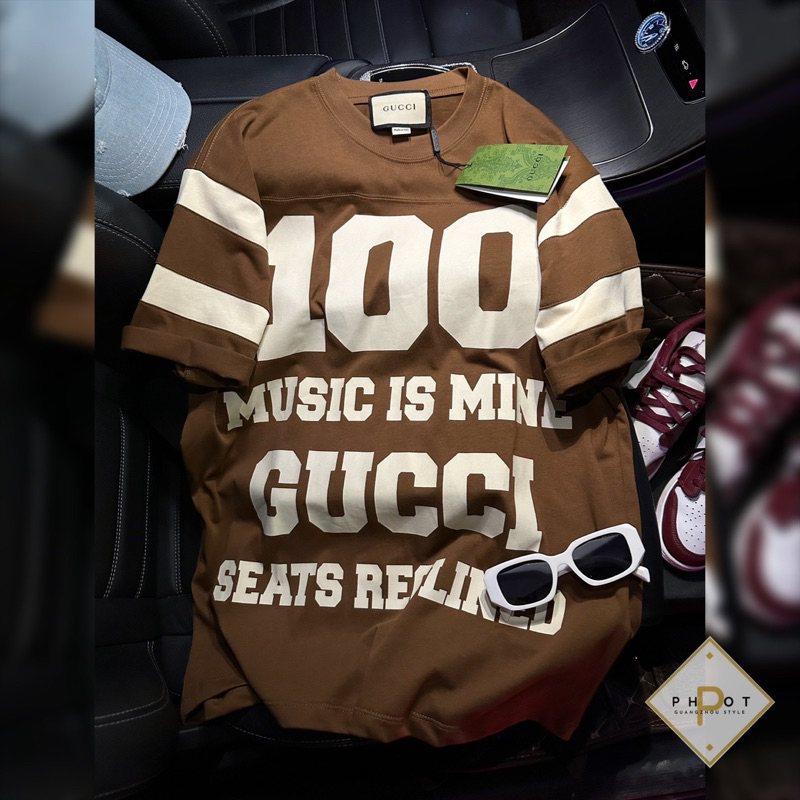 Phông Gu.Cci nâu tây siêu đẹp