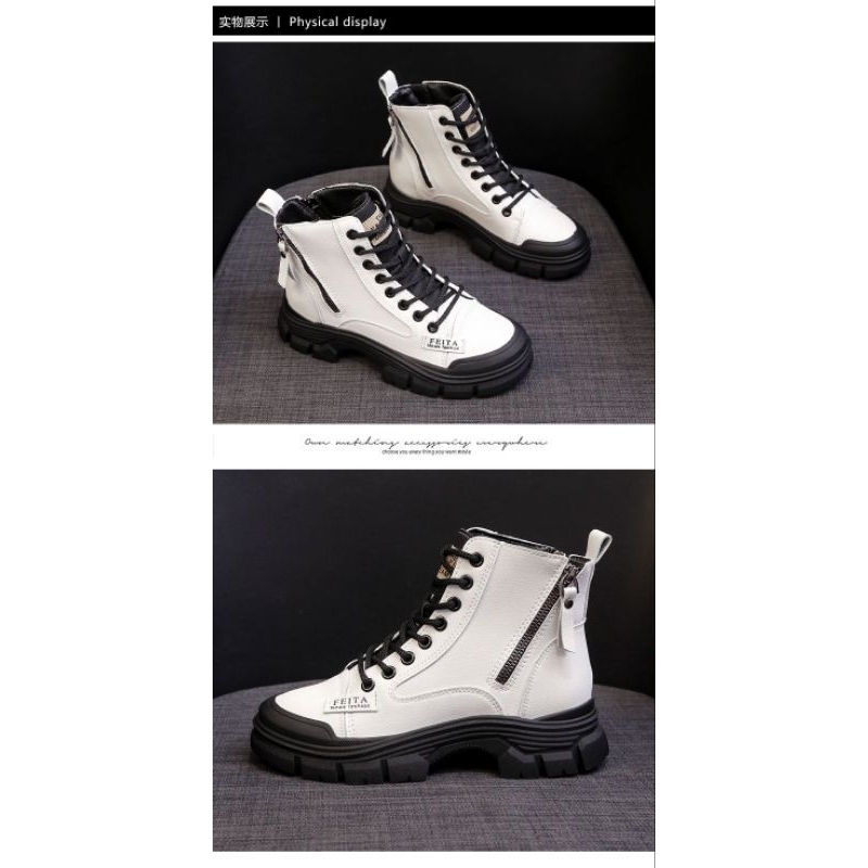 Boots Cao Cổ Tăng Chiều Cao Cá Tính