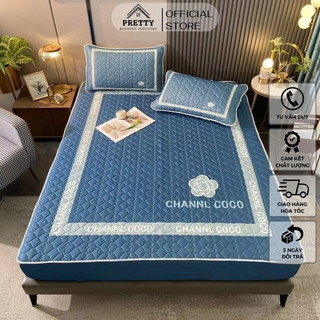 Chiếu điều hòa cao su non Tencel thương hiệu Channel Coco cao cấp, chiếu điều hòa mẫu mới 2023 mềm mịn, thoáng mát