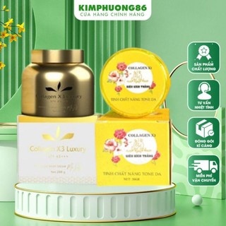 Combo kem body +kích trắng collagen x3 đông anh chính hãng