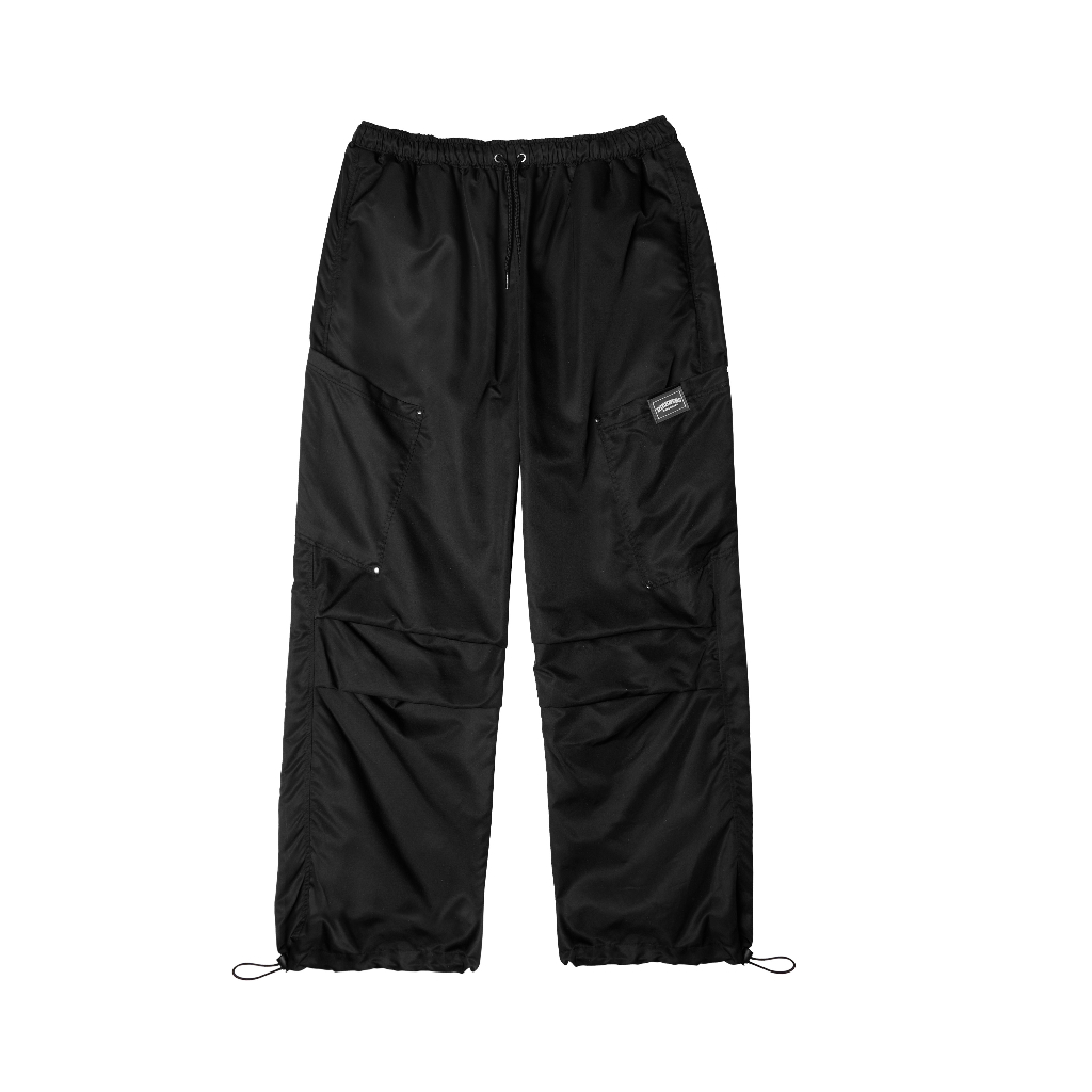 [Mã BMTTC60K giảm đến 60K đơn 50K] Quần Dù RICHNESS PARACHUTE PANTS Màu Đen - Local Brand Chính Hãng