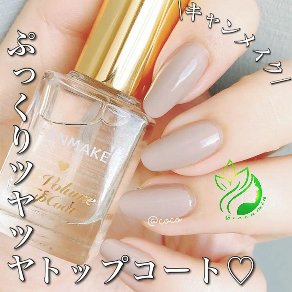 Sơn Top Coat Gel Volume Canmake Tokyo Japan Nhật Bản Không Cần Đèn Hơ Nội Địa Sơn Móng Chân Bóng Bền Màu Chính Hãng