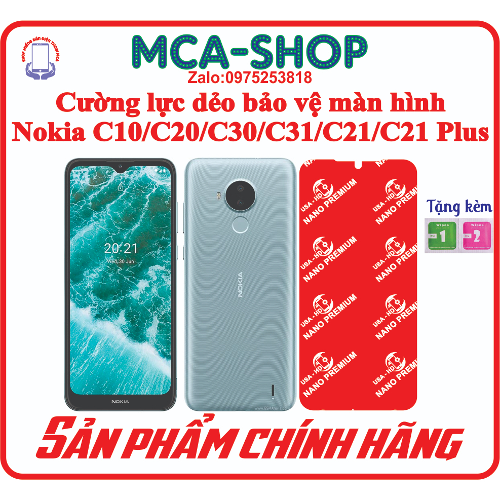 Cường lực dẻo bảo vệ màn hình điện thoại Nokia C10/C20/C30/C31/C21/C21 Plus