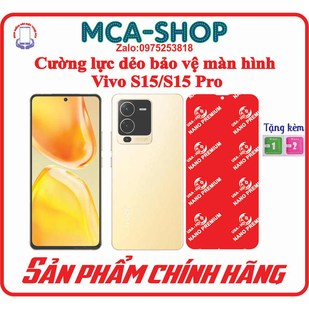 Cường lực dẻo bảo vệ màn hình điện thoại Vivo S15/S15 Pro