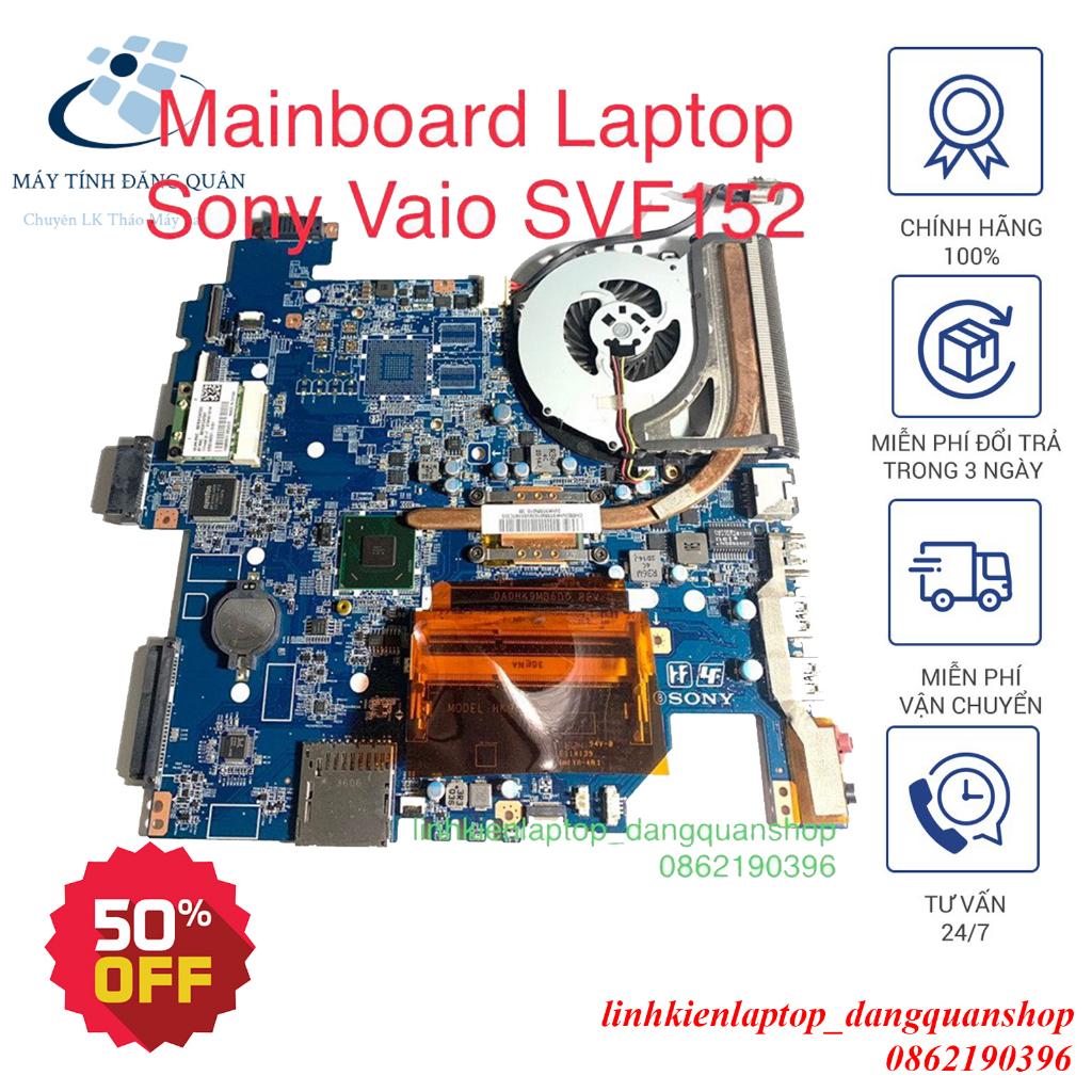 ☘Thay Mainboard Laptop Sony Vaio SVF152 i3-3227U FULL Chức Năng Nguyên ZIN Chưa Sửa Chữa☘️